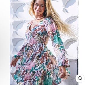 Hurley Tropical Print Bikini Bottom